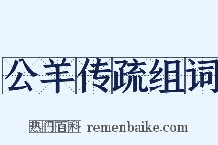 公羊传疏组词是什么意思的图片